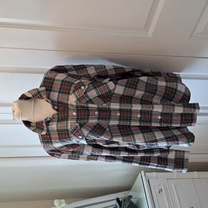 NWT J.Crew Womens Stewart‎ Tartan Plaid Button Down Shirt S-14